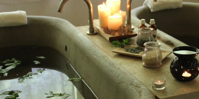 Bagno con oli essenziali